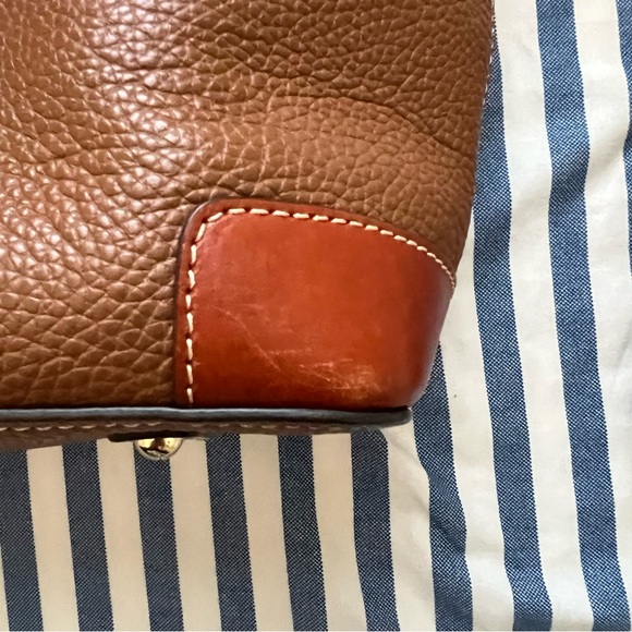 Dooney & Bourke Caramel Small Leisure Leather Tote and Wallet Set EUC - Picture 6 of 12